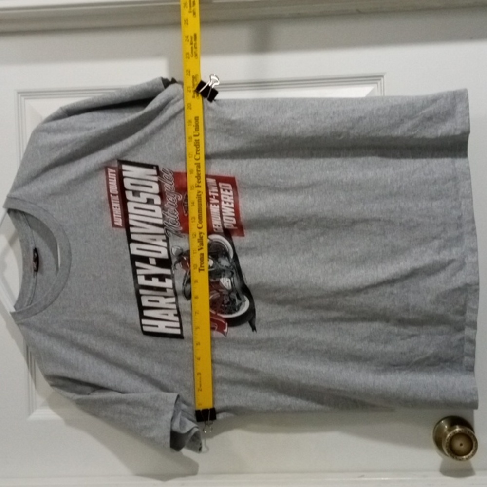 Harley-Davidson V-Twin Powered Gray Short Sleeve Tee Shirt Mens Large - Picture 5 of 6